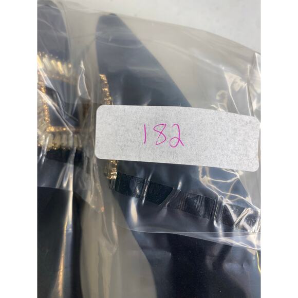 NEW C. Paravano Black Pointy Toe Low Heels Dress Pumps Rhinestone Buckle 42 11 - Picture 14 of 14